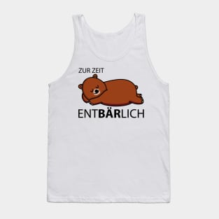 Bear tired Tank Top